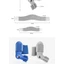 EBINLANDS Chỉnh Hình Bunion Corrector, ABS Nylon Đen Trắng Xanh Mũi Chỉnh Sửa, Phụ Kiện Có Thể Điều Chỉnh Thiết Bị Sửa Cả Ngày