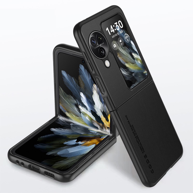 Dành cho OPPO Find N3 Flip Ốp điện thoại bảo vệ họa tiết da thời trang