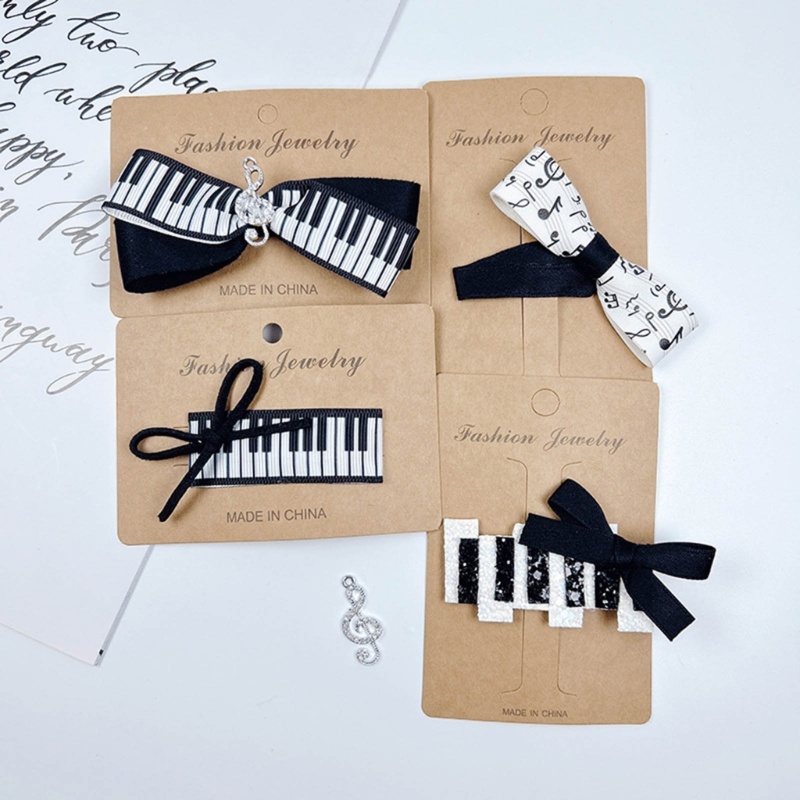 Coo Barrettes Kẹp Tóc Nhạc Violin Note Phụ Kiện Tóc
