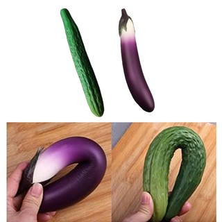 Mô phỏng giáo dục KIN Đồ chơi mô hình dưa chuột Aubergine dành cho trẻ em và người yêu thích
