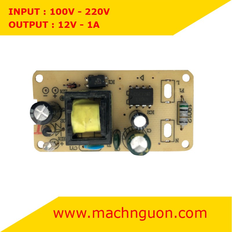 Mạch nguồn 12V - Mạch sạc Pin 12V - Mạch sạc Bình 12V cho loa kéo nguồn ...