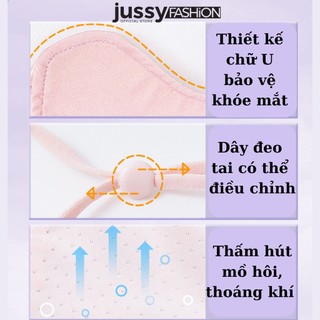 Khẩu Trang Vải Chống Nắng Tia UV UPF 50+ Jussy Official Sang Chảnh Mỏng Mát Dễ Phối Đồ Unisex Nam Nữ Đều Thích Hợp