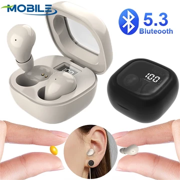Tai nghe giảm tiếng ồn âm thanh nổi HIFI - Tai nghe vô hình Mini - Tai nghe Bluetooth SK19 - Tai nghe nhét tai không dây - Tai nghe thể thao Bluetooth 5.3