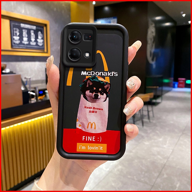 ốp lưng OPPO Reno7 4G ốp lưng OPPO Reno 8 4G Ốp Điện Thoại tpu Màu Đen Cá Tính Cho OPPO Reno7 4G TY