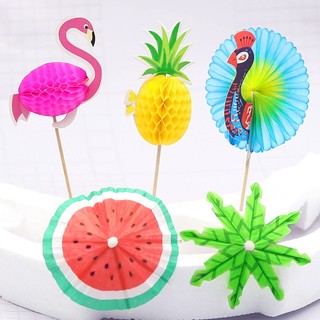 Ô Nhỏ Dính Trái Cây Chèn Cocktail Trang Trí Bánh Dính Đĩa Trái Cây Trang Trí Dính 50 Cái / gói