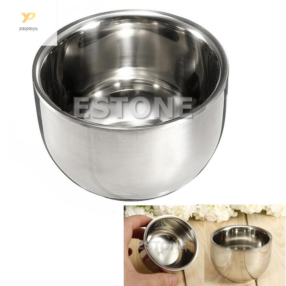 Ppy Thép Không Gỉ Kim Loại Nam Cạo Bát Tạo Giàu Cạo Râu Hộp Đựng Kem Dành Cho Nam Làm Sạch Mặt Kem Trộn Truy Cập