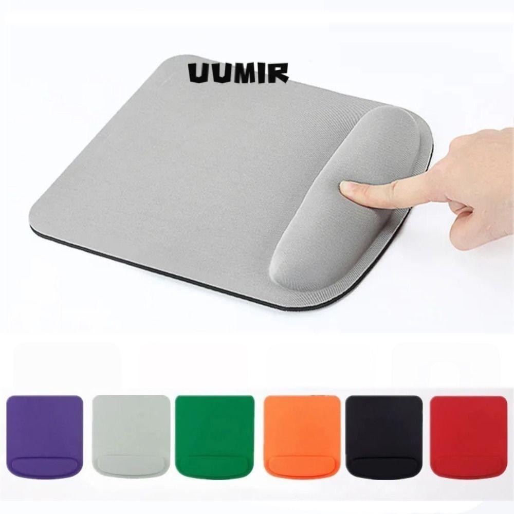 Bàn di chuột văn phòng chơi game UUMIR, Phụ kiện văn phòng Tấm lót chuột còn lại cổ tay EVA, Tấm lót chuột công thái học dày màu trơn