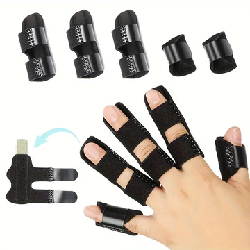 Bộ 5 Nẹp Ngón Tay: 2 Nẹp Ngón Tay Cái Và Ngón Tay Nhỏ, 3 Bộ ổn định Ngón Tay Cho Ngón Tay Chỉ Số, Giữa Và Nhẫn