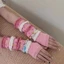 Găng Tay Dài NICOLOO 1 Đôi Màu Hồng, Chống Nắng Vỏ Tay Dễ Thương, Mùa Hè Thoáng Khí Cosplay Co Giãn Tay Nữ Bé Gái