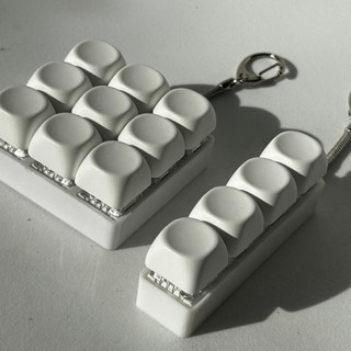 LEAFYHOME Keycap Đồ Chơi Giảm Stress, Móc Khóa Fidget 4/9 Phím, Bàn Phím Mini DIY Thư Giãn Cho Người Lớn