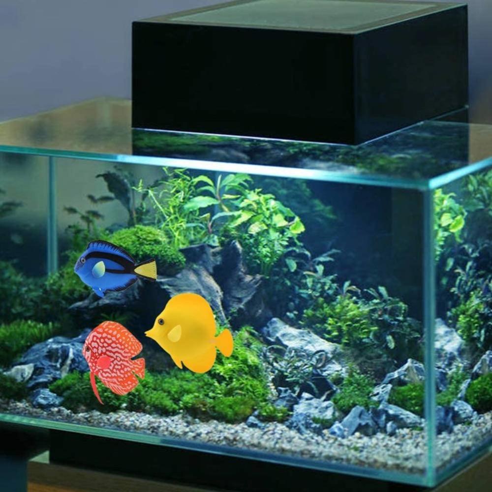 GETVOW 10 Cá Nhiệt Đới Đại Dương, Mô Phỏng Cá Nổi Nhỏ, Trang Trí Phong Cảnh Nhựa Nhân Tạo Sống Động Giả Nhiệt Đới Cá Trang Trí Bể Cá