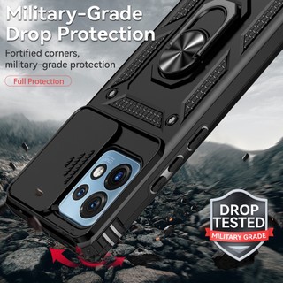 Dành Cho Motorola Moto X40 / Edge 40 Pro / Edge Plus 2023 / Edge 2022 Ốp Lưng Có Nắp Camera Trượt Chống Rơi Chịu Lực Bảo Vệ Vòng Xoay Chân Đế Mỏng Vỏ Điện Thoại