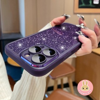 Ốp Silicon Trong Suốt Lấp Lánh Sang Trọng Cho Xiaomi 15 15S 14 14T Civi 5 Pro Ultra Ốp lưng Bảo Vệ Ống Kính Bling Ốp Lưng