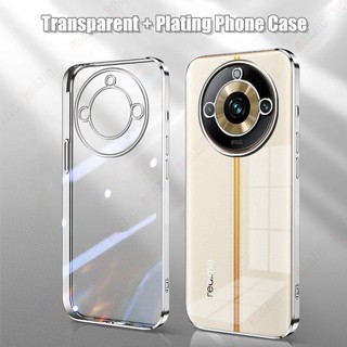 Dành Cho Realme 11 Pro / Realme 11 Pro + 5G Ốp Điện Thoại Realme 11 4G 11 4G NFC 11 11X 12 Pro Plus 12 + 12 Pro + 5G Mạ Cạnh Trong Suốt Vỏ Silicon Mềm Chống Sốc Trong Suốt