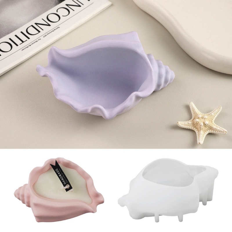 Khuôn Silicon DIY Đa Năng - Phù Hợp Cho Thạch Cao, Vỏ Sò Và Chân Nến DIY