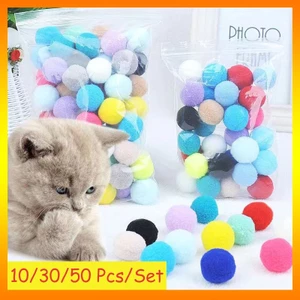 Set 10 / 30 / 50 Quả Bóng Bông Đồ Chơi Cho Mèo