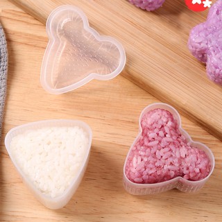 Khuôn làm cơm nắm Onigiri DIY, khay dụng cụ ép cơm Bento tạo hình cho bé ăn dặm - SUNND