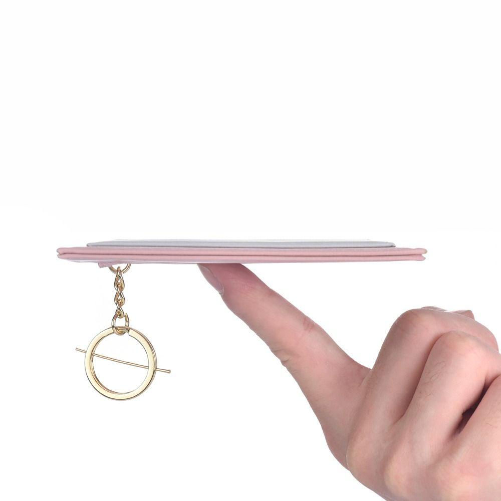 Thẻ tín dụng CPINCP Holoder, Ví đựng tiền siêu mỏng chống mài mòn, bền bỉ với vòng chìa khóa Ví da PU Túi đựng tiền nam nữ