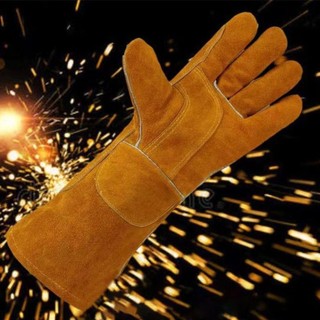 Găng tay hàn da bò ARTISANU, Găng tay làm việc da chống mài mòn bảo hộ lao động, Găng tay an toàn cách nhiệt