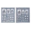 BTF Silicone Móng Tay Khắc Khuôn Quỷ Sừng DIY Dập Stencils Dụng Cụ Làm Móng Tay