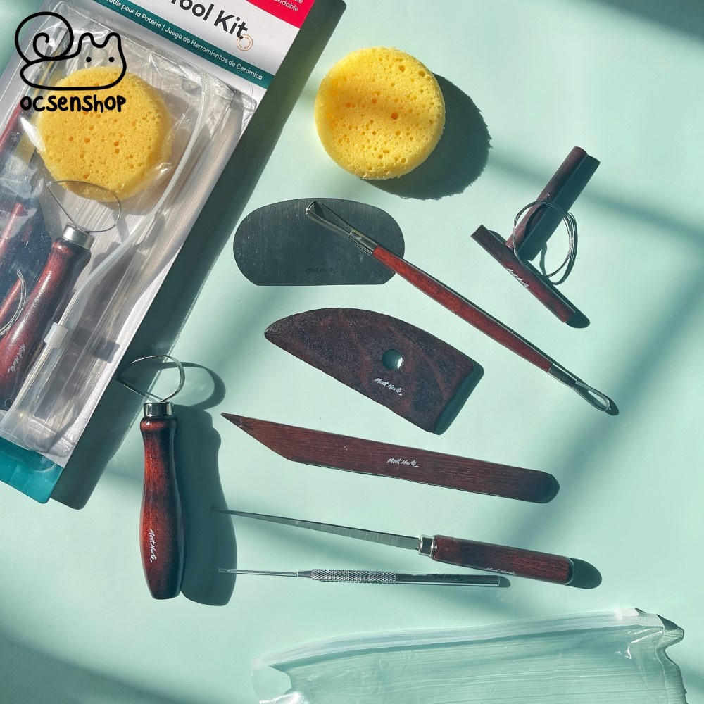Bộ dụng cụ tạp hình Mont Marte  - Pottery tool kit Mont Marte (10c)