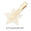 Yoo 5 Miếng Kẹp Tóc Liền Mạch Cho Trang Điểm Kiểu Tóc Phụ Kiện Y2K Acrylic Star Kẹp Tóc