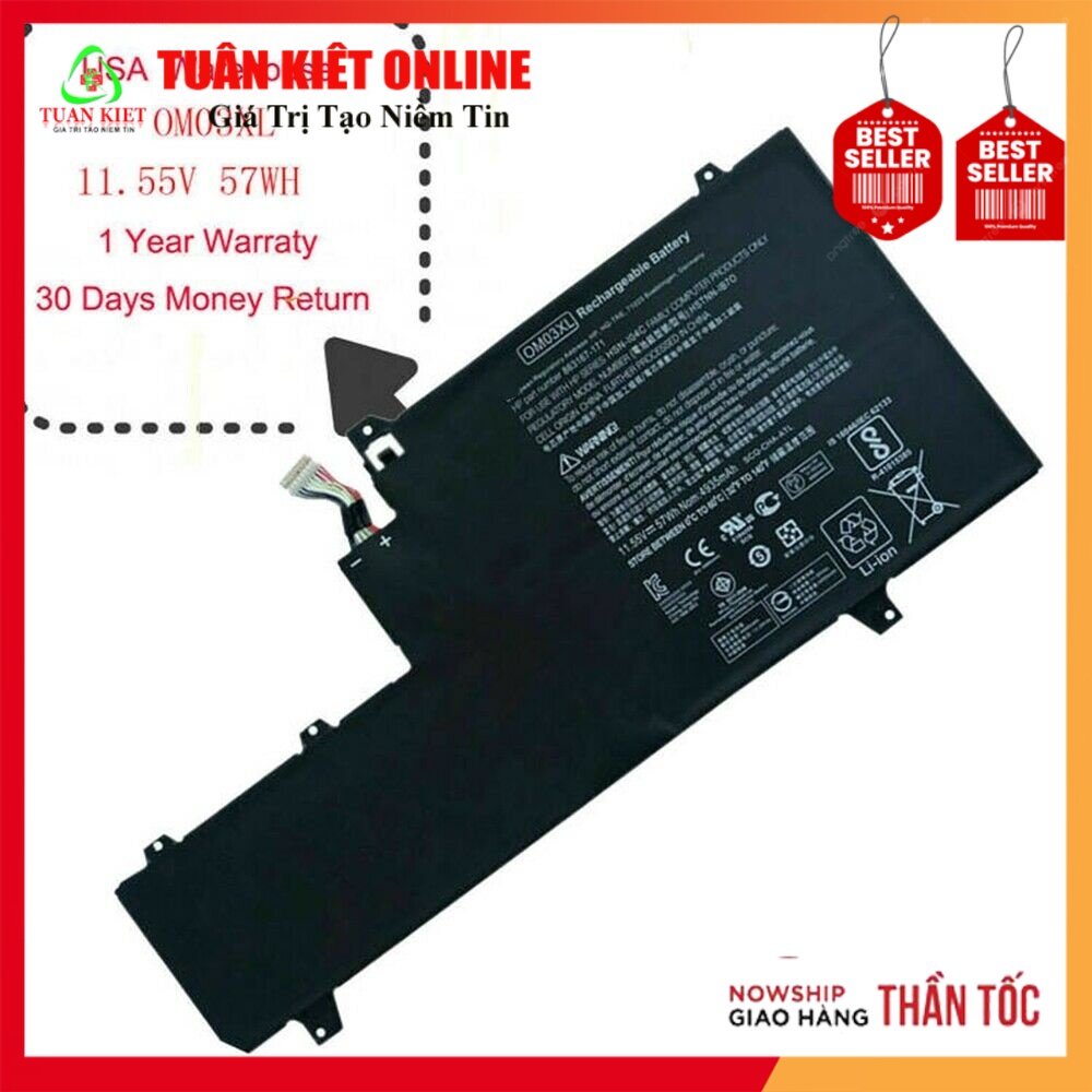 Batterie Interne Pour Pc Portable Hp Elitebook X360 1030 G2 - Om03xl