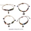 XGB Unisex Dân Tộc Dây Đeo Tay Gốm Đính Hạt Vòng Tay Handmade Lắc Tay Trang Sức Thời Trang