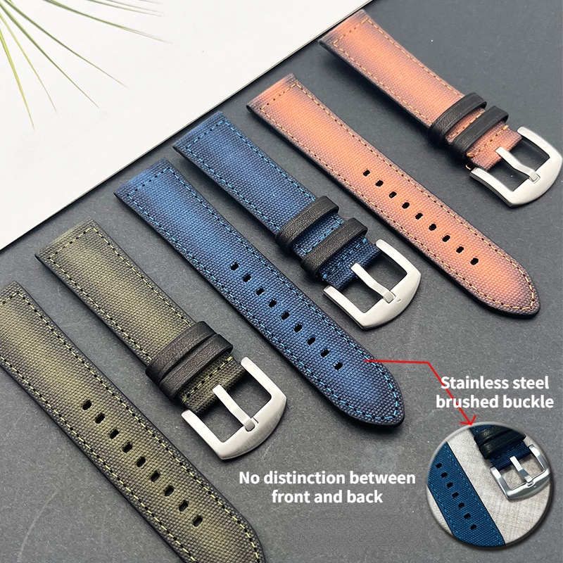 Dây Đeo Đồng Hồ Bằng nylon Và Vải Bố Kích Thước 18mm 20mm 22mm 24mm Cho seiko diver Lặn y2k