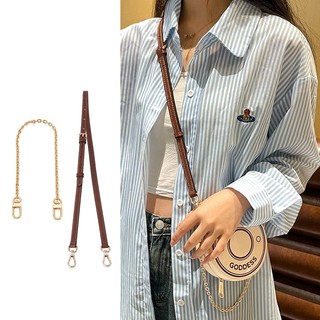 Túi Xách Da Hình Tròn Có Dây Xích Đeo Chéo Vai Đựng Mỹ Phẩm burberry