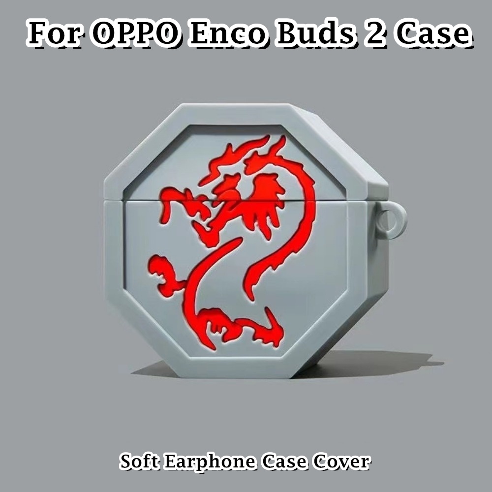 [Ngôi sao tương lai] Dành cho OPPO Enco Buds 2 Ốp lưng Tide Cool Cartoon Series Vỏ tai nghe silicon mềm Vỏ bọc NO.2