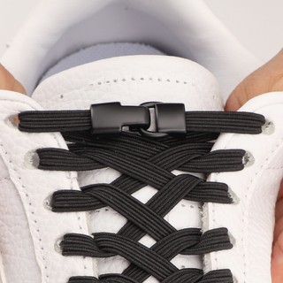 1 Cặp Dây Giày Không Buộc Cho Sneaker, Khoá Gài, Dây Co Giãn Phẳng, Phụ Kiện Giày Tieless Cho Người Lớn & Trẻ Em
