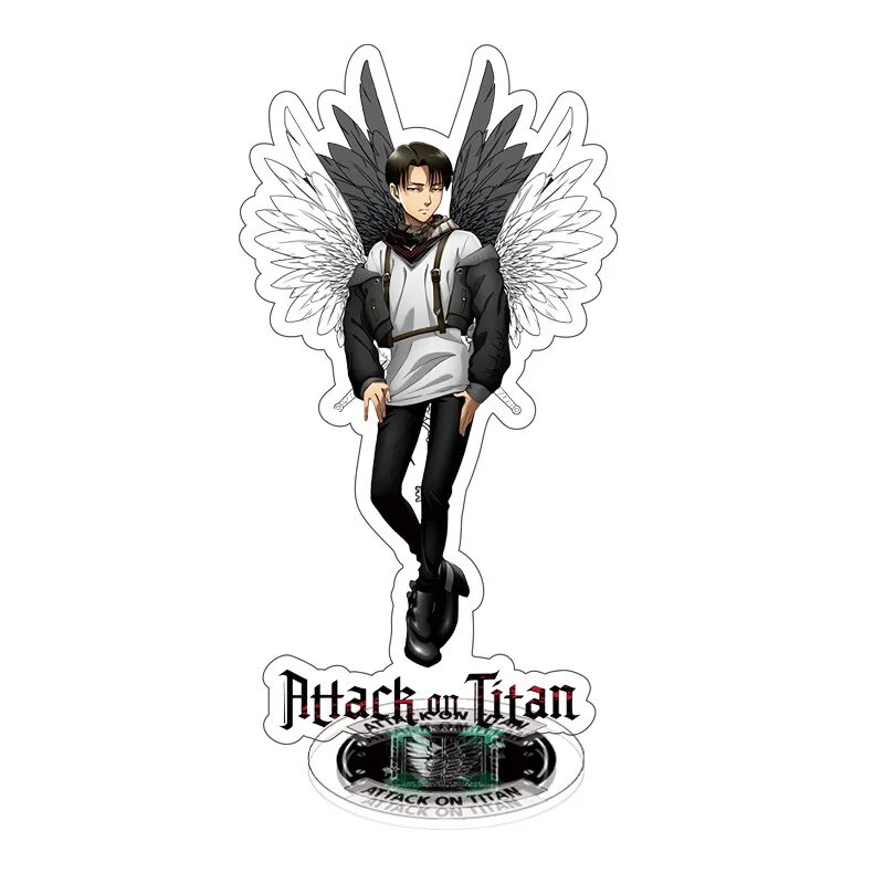 Mô hình Standee Anime Attack on Titan Acrylic Shingeki No Kyojin Levi Ackermam Phụ kiện trang trí để bàn góc học tập