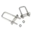 YYlingx 2 Bộ Kẹp Vuông, Kẹp Chữ U Ống Vít Inox 304, Bền Với Vách Ngăn M6 Góc Phải U-Bolt Squa Bu Lông