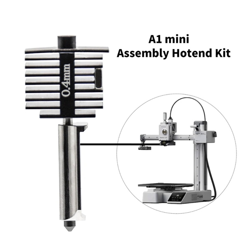 KING 0 2 0 4 0 6mm Vòi phun Hotend Kit cho Bambu Lab A1 Mini 3D Máy in Hot End Vòi phun thay thế