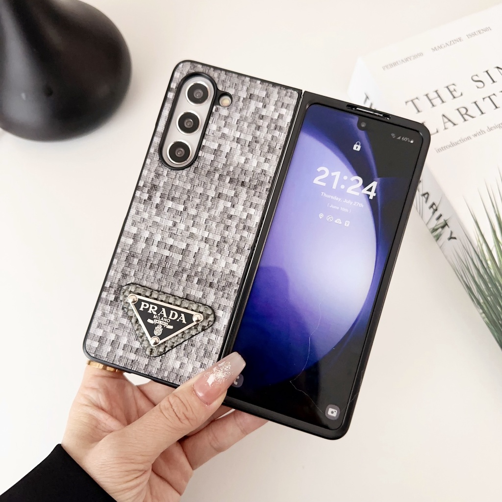 Dành Cho Samsung Galaxy Z Fold 2 3 4 5 6 7 Họa Tiết bện sành điệu Ốp Lưng Có Thể Gập Lại Thiết Kế Độc Đáo Và Sang Trọng Cho Galaxy Z Fold7 Vỏ Điện Thoại Chống Sốc Vỏ Bảo Vệ