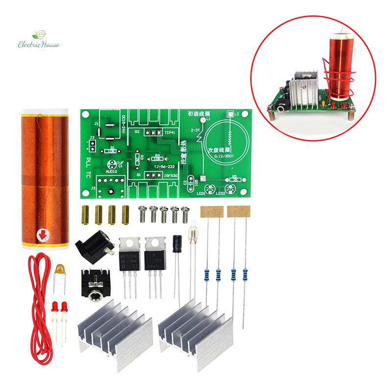 [Nhà Điện] Bộ DIY Bộ Loa Plasma Cuộn Dây Điện Tử Dự Án Âm Nhạc Phần mới