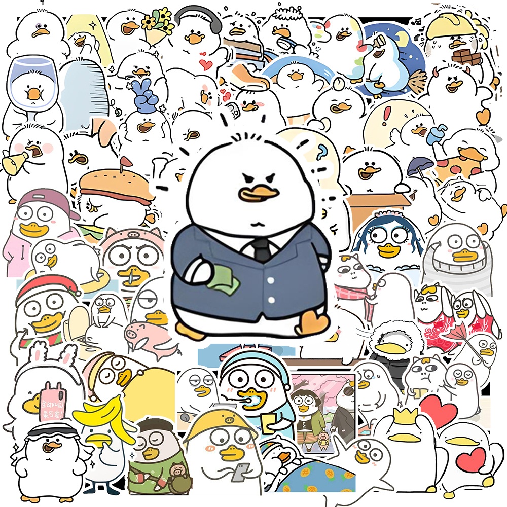 Set 50 Sticker Hình VỊT DỄ THƯƠNG – Decal Trang Trí Xe - Laptop - Nón ...