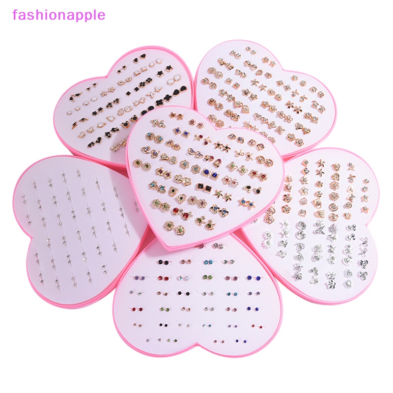 Bộ 36 Đôi Khuyên Tai Đính Đá Thời Trang Cho Nữ