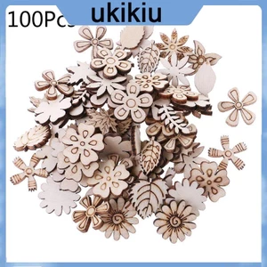 Set 100 Lát Cắt Lát Bằng Gỗ Trang Trí Đa Ứng Dụng