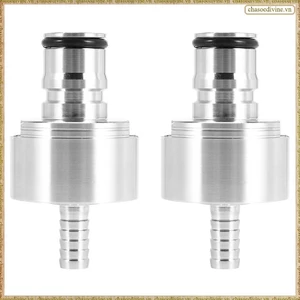 2 Chiếc Nắp Carbonation Thép Không Gỉ 5 / 16 Inch Barb, Loại Khóa Bóng