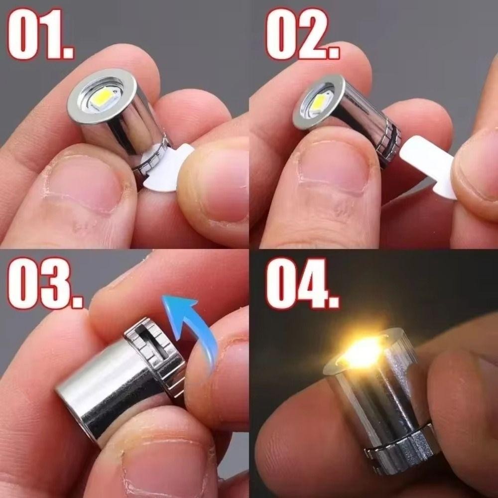 NORDICLIFE 10 Đèn LED Mini, Bóng đèn chạy bằng pin đầy màu sắc, Phụ kiện đồ chơi điện tử nhỏ cho đế đèn lồng
