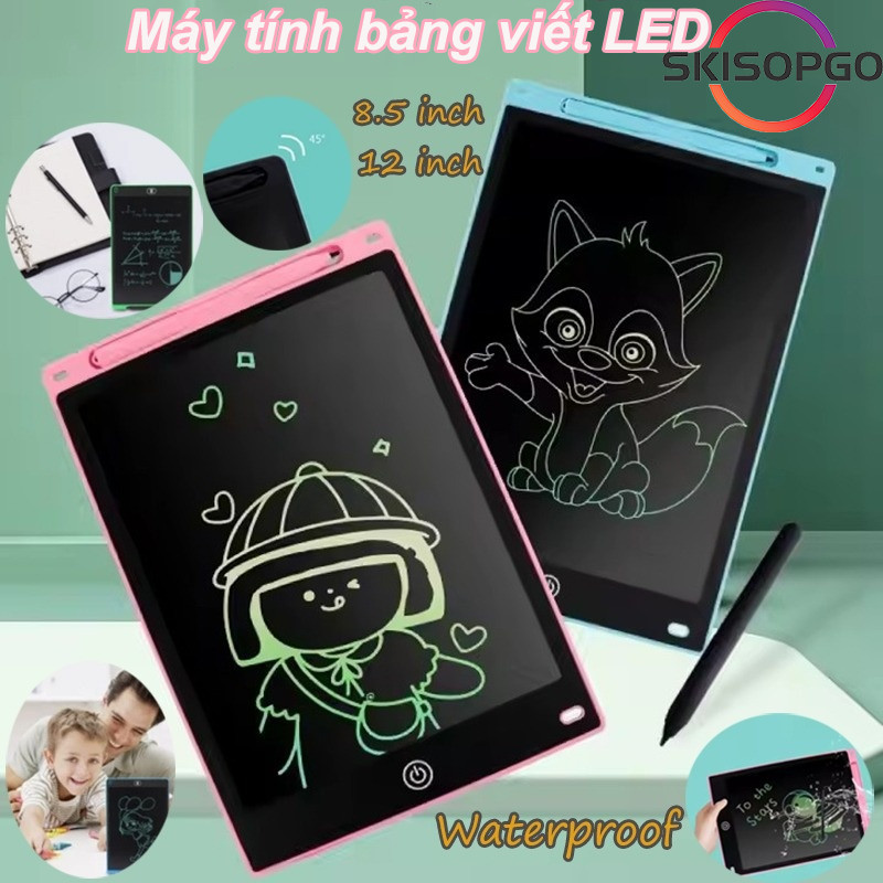 12 inch Bảng Viết tự xóa LCD, Bảng Vẽ Điện Tử Thông Minh Tự Động Xóa viết,Thúc Đẩy Tư Duy Sáng Tạo Cho Bé