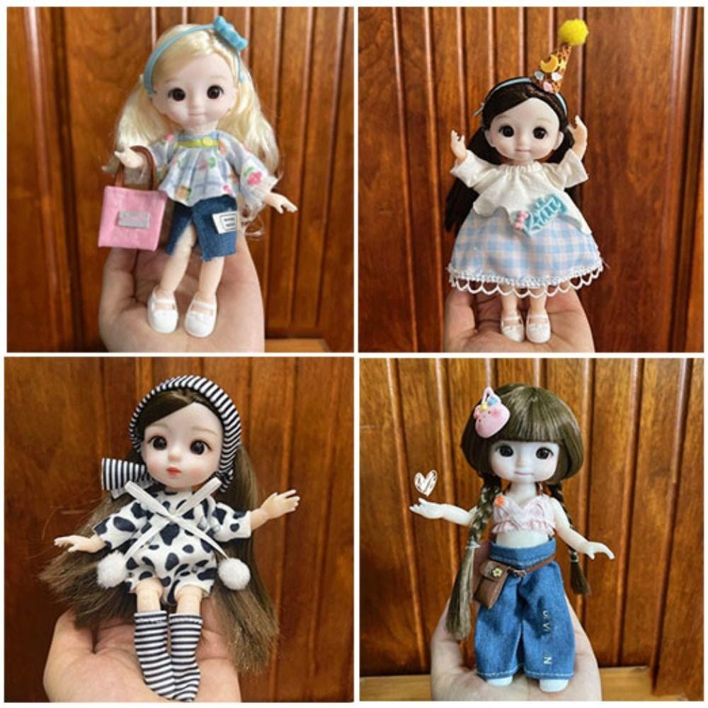 YUUKII Cao Cấp Dress Up, Mini Quà Tặng Tốt Nhất Quần Jeans Áo Thun, Đồ Chơi Bé Gái DIY Thời Trang Búp Bê Váy Phù Hợp Với