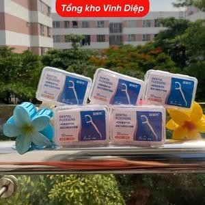 Tăm chỉ nha khoa hộp 50 Cây Dental Flossers tăm chỉ vệ sinh răng miệng