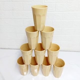 Combo 10 Ly Nhựa melamine size lớn 500ml (8.7cm x13cm) nhiều màu ly nhựa cứng cao cấp - Trường An VN