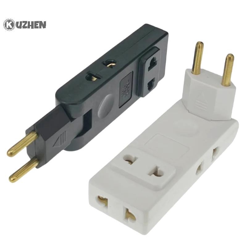 Kuzhen 4 Trong 1 Ổ Cắm Tường Nối Dài Ổ Cắm Điện EU 180 Độ Cắm Adapter Du Lịch Aadapter Di Động Bộ Chuyển Đổi Nguồn Nóng