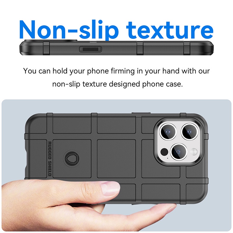 Dành Cho iPhone 15 14 Plus 11 12 13 Pro Max Full Cover Hybrid Rugged Shield Vỏ Giáp Chống Sốc