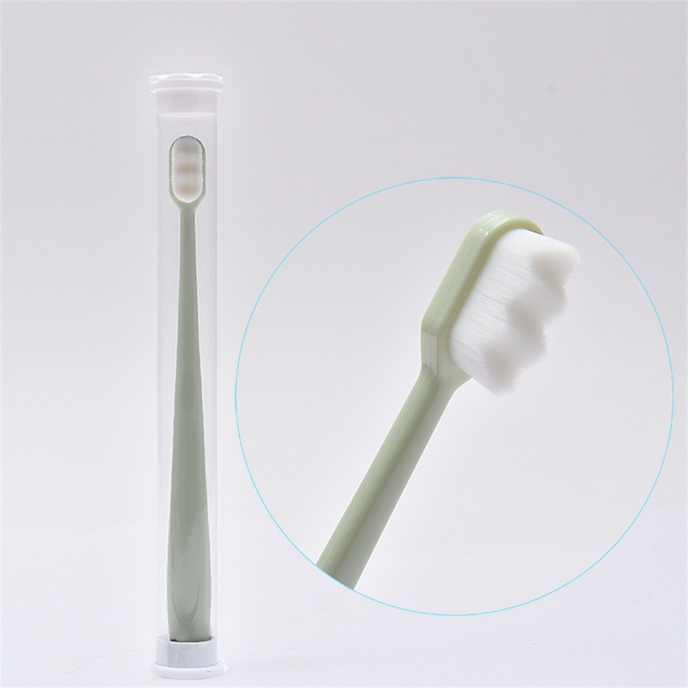 Ảnh Bàn chải đánh răng ANNIES lông nano siêu mềm làm sạch sâu chăm sóc răng miệng nhỏ gọn khi du lịch 2