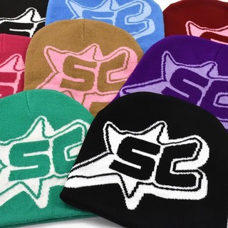 Mũ beanie Dệt Kim Co Giãn Mềm Mại Thoải Mái Thời Trang Thu Đông Phong Cách hip hop Cho Nam Và Nữ y2k